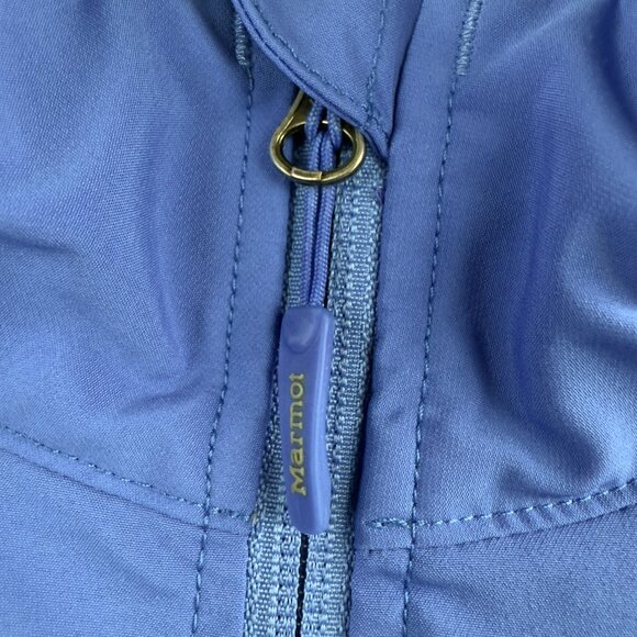 Marmot Women’s L Softshell Blue Full‑Zip Jacket Fleece Lined Hiking Layer (FLAW) - Picture 10 of 15